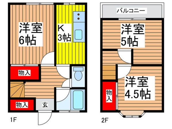 北袋戸建の物件間取画像